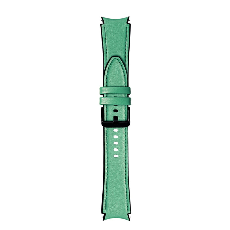 20mm Samsung Galaxy Watch Strap/Band | Light Green Premium Leather Strap/Band