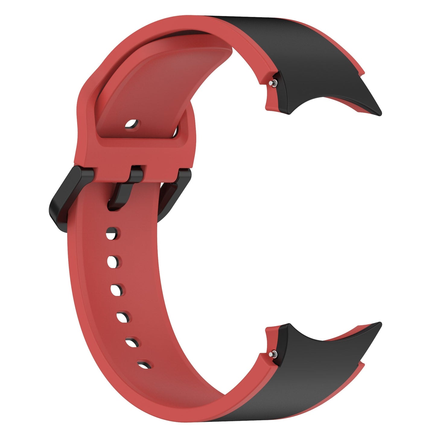 20mm Samsung Galaxy Watch Strap/Band | Black/Red Elite Silicone Strap/Band