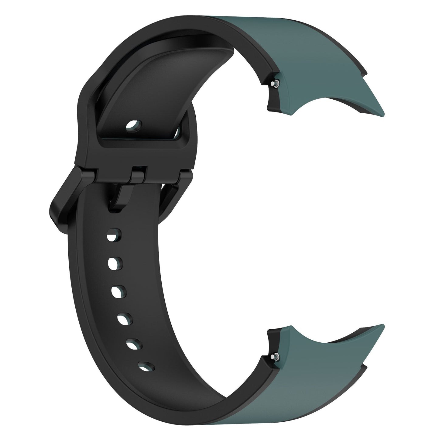 20mm Samsung Galaxy Watch Strap/Band | Olive Green/Black Elite Silicone Strap/Band