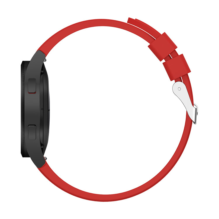 20mm Samsung Galaxy Watch Strap/Band | Red Plain Silicone Strap/Band