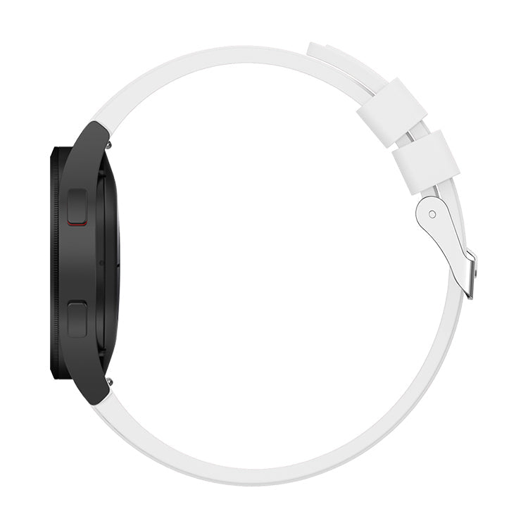 20mm Samsung Galaxy Watch Strap/Band | White Plain Silicone Strap/Band