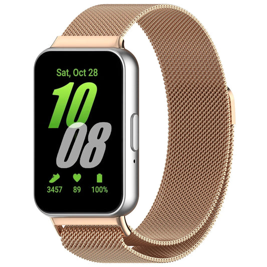 For Samsung Galaxy Fit 3 (40mm) | Rose Gold Milanese Loop/Strap