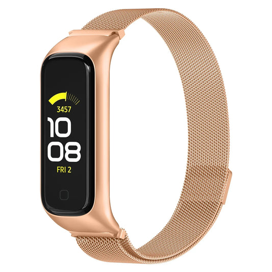 For Galaxy Fit 2 (SM-R220) | Rose Gold Milanese Strap