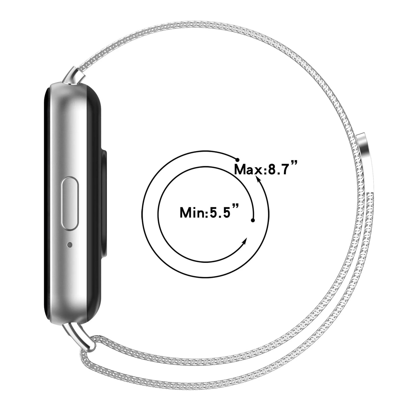 For Samsung Galaxy Fit 3 (40mm) | Pink Gold Milanese Loop/Strap