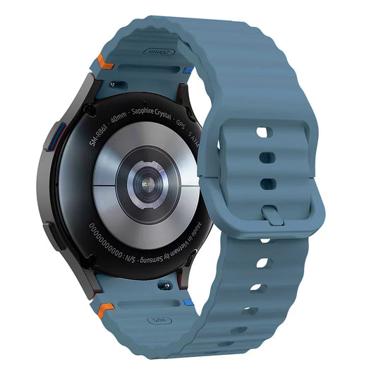 20mm Samsung Galaxy Watch Strap/Band | Elite Silicone Natural Blue Watch Strap/Band