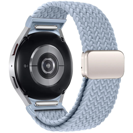 20mm Samsung Galaxy Watch Strap/Band | Light Blue Braided Watch Strap/Band