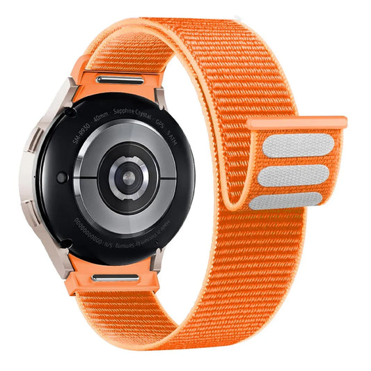 20mm Samsung Galaxy Watch Strap/Band | Orange Nylon Watch Strap/Band