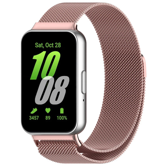 For Samsung Galaxy Fit 3 (40mm) | Pink Gold Milanese Loop/Strap
