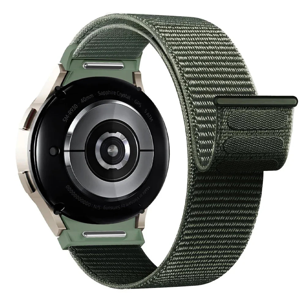 20mm Samsung Galaxy Watch Strap/Band | Pine Green Nylon Watch Strap/Band