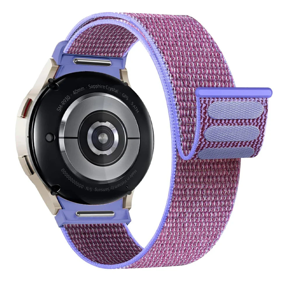 20mm Samsung Galaxy Watch Strap/Band | Lilac Nylon Watch Strap/Band