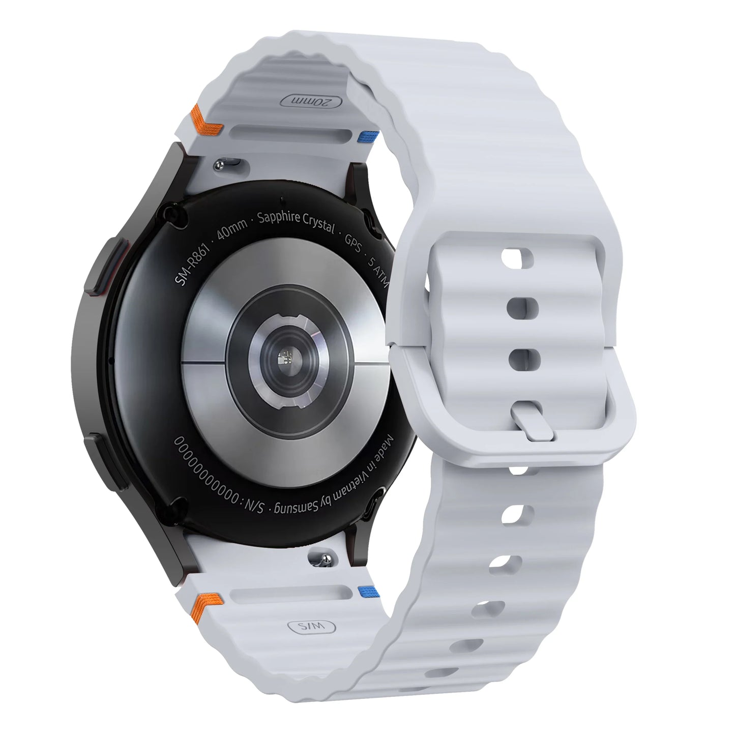 20mm Samsung Galaxy Watch Strap/Band | Elite Silicone Grey Watch Strap/Band