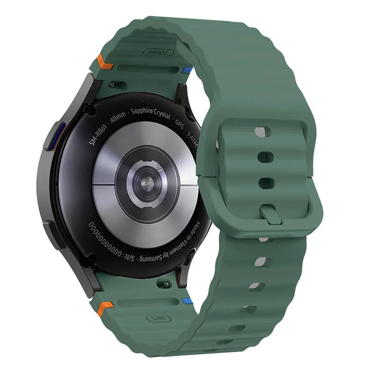 20mm Samsung Galaxy Watch Strap/Band | Elite Silicone Olive Green Watch Strap/Band